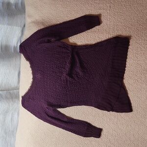 Deletta Purple Textured Blouse